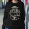 If It Involves Jesus And Guitars Guitarist Christian Music Women Crewneck Graphic Sweatshirt Unique Gifts