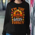 I'm The Sassy Turkey Fall Autumn Thanksgiving Women Sweatshirt Personalized Gifts