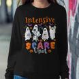 Intensive Scare Unit Boo Crew Spooky Icu Nurse Halloween Women Sweatshirt Unique Gifts