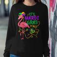 Its Mardi Gras Yall Jester Flamingo Fat Tuesday Parades Women Sweatshirt Unique Gifts