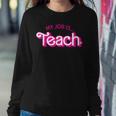 My Job Is Teach Retro Pink Style Supports Teaching Women Sweatshirt Unique Gifts
