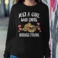 Just A Girl Who Loves Burmese Pythons Snakes Women Sweatshirt Unique Gifts