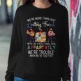 Were More Than Just Quilting Friends Flamingo Quilting Women Sweatshirt Personalized Gifts