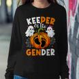 Keeper Of The Gender Reveal Baby Fall Halloween Thanksgiving Women Sweatshirt Unique Gifts