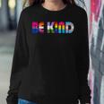 Be Kind Lgbt Flag Gay Les Pride Month Transgender Pansexual Women Sweatshirt Unique Gifts