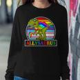 Lgbt DinosaurRex Gay Pride Dino Allysaurus Rainbow Women Sweatshirt Unique Gifts
