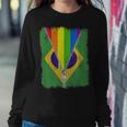 Lgbt Gay Pride Rainbow Brazil Flag Brazilian Women Sweatshirt Unique Gifts