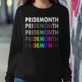 Lgbt Pride Month Demon For Gay Pride Month Festival Rainbow Women Sweatshirt Unique Gifts