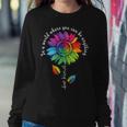 Lgbtq Rainbow Sunflower World Flower Pride Be Equality Kind Women Sweatshirt Unique Gifts