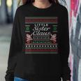 Little Sister Claus Ugly Christmas Sweater Pajamas Women Sweatshirt Unique Gifts