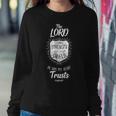 The Lord My Strength Religion Bible Verse Christian Women Sweatshirt Unique Gifts