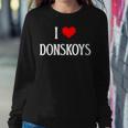 I Love Donskoys I Heart Donskoys Cat Lover Feline Pet Cat Women Sweatshirt Unique Gifts
