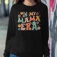 In My Mama Era Cute Smile Face Groovy Mom Mama Mother Era Women Sweatshirt Unique Gifts