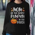 Mom Of Cutest Pumpkin In The Patch Halloween Thanksgiving Women Sweatshirt Funny Gifts