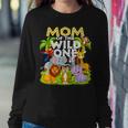 Mom Of The Wild One 1St Birthday Zoo Animal Safari Jungle Women Sweatshirt Unique Gifts