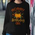 Mommy Of The Birthday Girl Pumpkin Themed Mother Mom Women Sweatshirt Funny Gifts