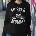 Muscle Mommy Weightlifter Mom Cool Skull Gym Mother Workout Women Sweatshirt Unique Gifts