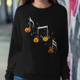 Music Note Pumpkin Fall Music Teacher Halloween Costume Women Sweatshirt Unique Gifts