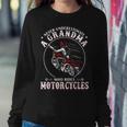 Never Underestimate A Grandma Who Rides Motorcycles Funny Women Crewneck Graphic Sweatshirt Funny Gifts