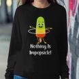 Nothing Is Impopsicle - Pop Ice Cream Motivation Pun Women Sweatshirt Unique Gifts