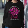 In October We Wear Pink Sunflower Breast Cancer Awareness Women Sweatshirt Unique Gifts