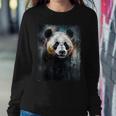 Panda Watercolor Panda Lovers Oil Painting Boys Kids Women Sweatshirt Unique Gifts