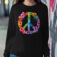 Peace Love Hippie Sign Love Flower World Peace Day Women Sweatshirt Unique Gifts