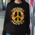 Peace Sign Love 60S 70S 80S Hippie Floral Halloween Girls Women Sweatshirt Unique Gifts