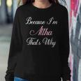 Personalized Altha Name Personalized Cute Pink Gi Women Sweatshirt Unique Gifts
