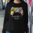 Player 1 Ready Future Dad & Mom Baby Announcement Cute Women Sweatshirt Unique Gifts