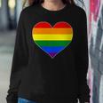 Pride Heart Novelty Pride Rainbow Heart Women Sweatshirt Unique Gifts