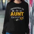 Promoted To Aunt 2024 First Time New Aunt Women Sweatshirt Personalized Gifts