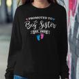 Promoted To Big Sister Est 2024 Pink Or Blue Big Sis Women Sweatshirt Unique Gifts