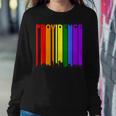 Providence Rhode Island Skyline Rainbow Lgbt Gay Pride Women Sweatshirt Unique Gifts