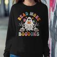 Read More Books Halloween Groovy Boo Read Books Ghost Nerd Women Sweatshirt Unique Gifts
