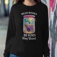 Read Books Be Kind Stay Weird Skull Book Lover Vintage Be Kind Women Sweatshirt Unique Gifts