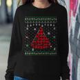 Red Plaid Pizza Lover Ugly Christmas Sweater Women Sweatshirt Funny Gifts