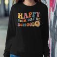 Retro 50 Days Of School 50Th Day Of School Groovy Women Sweatshirt Personalized Gifts