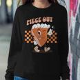 Retro Pumpkin Pie Piece Out Peace Thanksgiving Fall Women Sweatshirt Unique Gifts