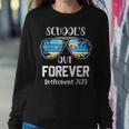 Retro Schools Out Forever Retirement Teacher Retired 2023 For Teacher Women Sweatshirt Unique Gifts