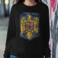 Romanian Pride Coat - Of Arms Of Romania Heritage Celtic Women Sweatshirt Unique Gifts