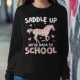 Saddle Up We're Back To School Horse Riding Student Teacher Women Sweatshirt Unique Gifts