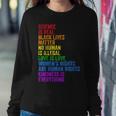 Science Is Real Love Is Love Rights Gay Pride Lgbt Women Sweatshirt Unique Gifts