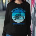 Sea Turtle Bimini Island Bahamas Ocean Women Crewneck Graphic Sweatshirt Funny Gifts