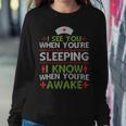 I See You When You're Sleeping Ugly Christmas Sweater Women Sweatshirt Funny Gifts