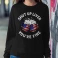 Shut Up Liver Youre Fine 4Th Of July Beer Drinking Drinking Sweatshirt Unique Gifts