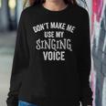 Singing Voice Singer Choir Chorus Music Teacher Women Sweatshirt Unique Gifts