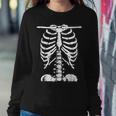 Skeleton Rib Cage Halloween Costume Skeleton Women Sweatshirt Funny Gifts