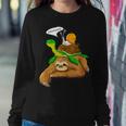 Sloth Turtle Snail Humor Cute Animal Lover Women Sweatshirt Unique Gifts