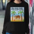 Sloths And Crabs Relaxation At Beach Hammock Women Sweatshirt Unique Gifts